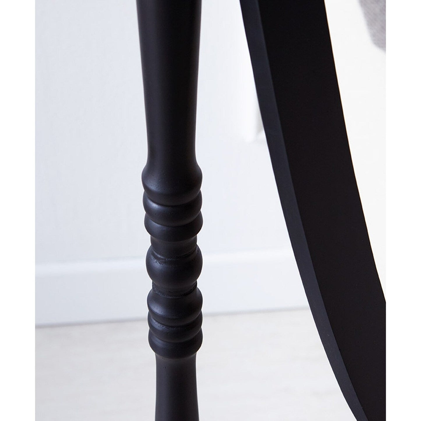 Specchio da pavimento ovale in legno a tutta lunghezza, girevole e regolabile, GTU Furniture