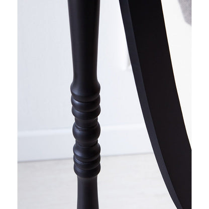 Specchio da pavimento ovale in legno a tutta lunghezza, girevole e regolabile, GTU Furniture