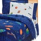 Dream Factory Galaxy Space - Set letto da 6 pezzi in una borsa con lenzuola