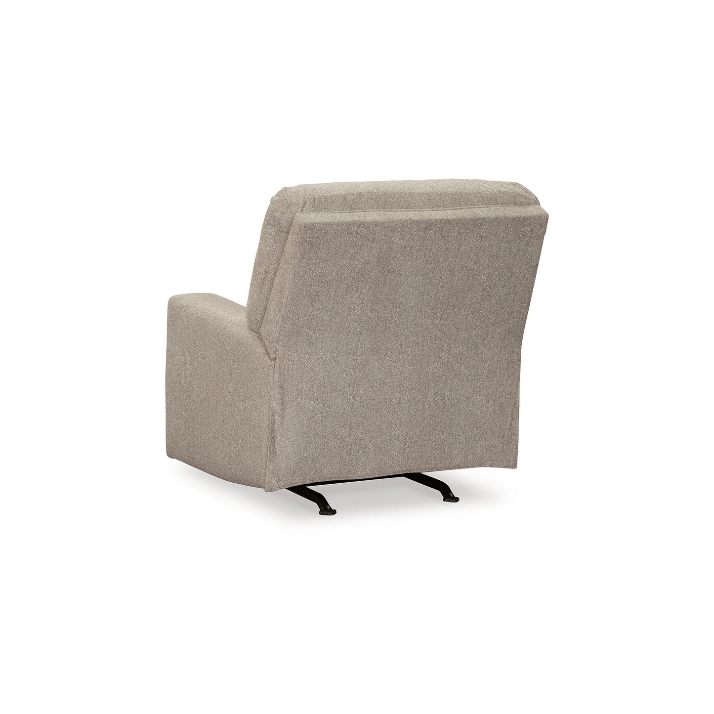 Poltrona reclinabile manuale Gavin, XL, in peluche, marrone pergamena, poliestere