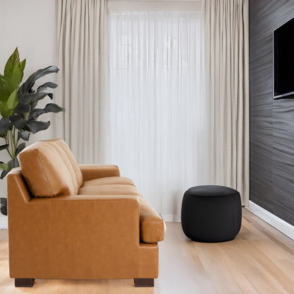 Divano a 3 posti in vera pelle di alta qualità con seduta profonda e cuscini in piuma d'oca per il massimo comfort