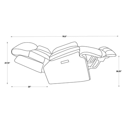 Poltrona reclinabile elettrica in pelle pieno fiore, poggiatesta regolabile, poggiapiedi estensibile, poltrona reclinabile a gravità zero