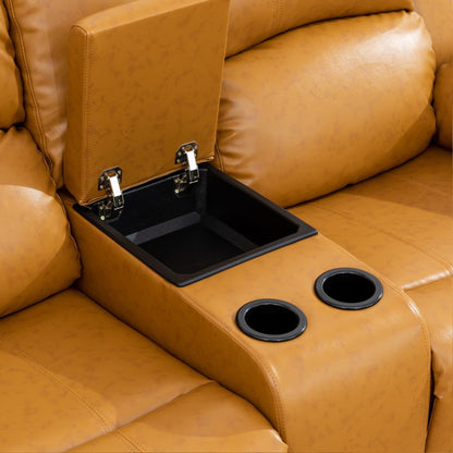 Set di divani da soggiorno Ginger in semi-PU e PVC, 3 pezzi