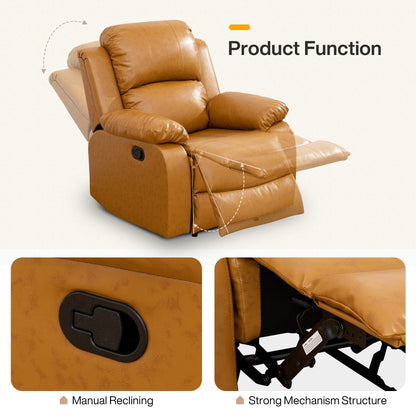 Set di divani da soggiorno Ginger in semi-PU e PVC, 3 pezzi