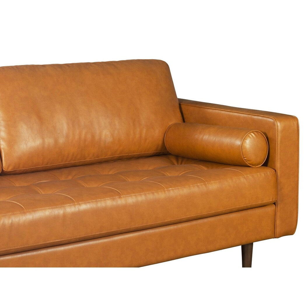 Divano in pelle Gio VEGGIE COLORE MARRONE