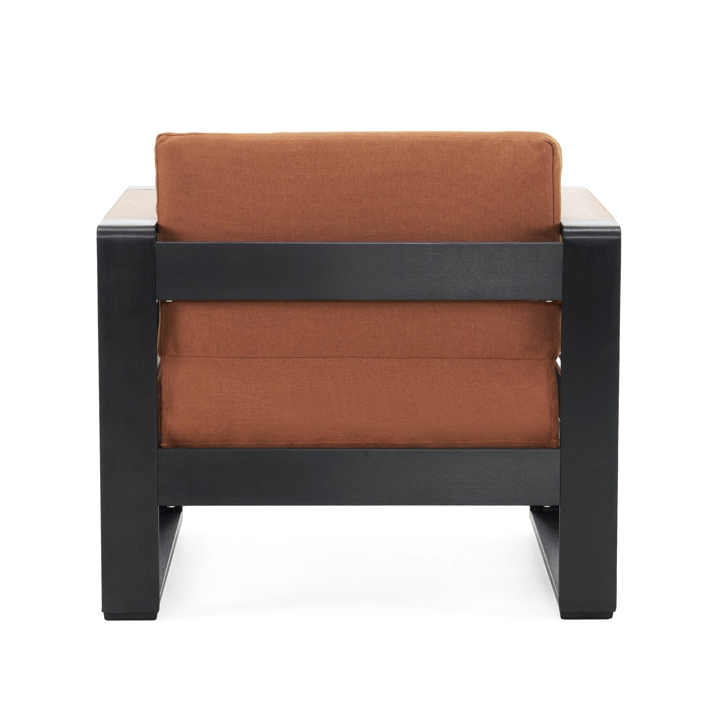 Poltrone da esterno Giovanna in alluminio con dettagli in finto legno (set da 2) di Christopher Knight Home