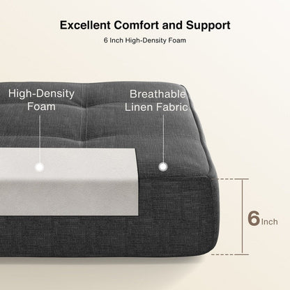 Poltrona trasformabile 3 in 1, sedia pieghevole, letto pieghevole