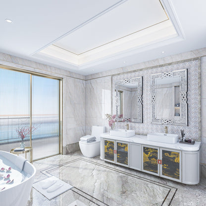 Specchio da parete Glam Crystal Accent Diamond Art