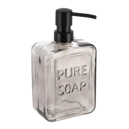 Dispenser di sapone in vetro vintage PURE SOAP 18 FL OZ - 18 Fl Oz