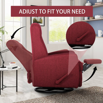 Poltrona reclinabile Glider, poltrona reclinabile a dondolo, poltrona reclinabile girevole, poltrona decorativa