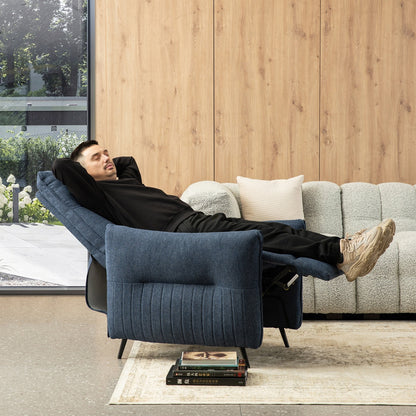 Poltrona reclinabile Glitzhome 41H in tessuto con schienale ergonomico segmentato