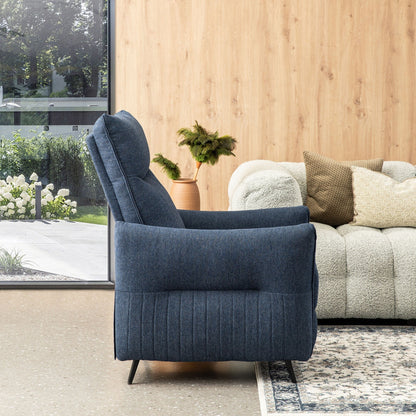 Poltrona reclinabile Glitzhome 41H in tessuto con schienale ergonomico segmentato