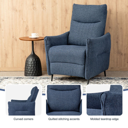 Poltrona reclinabile Glitzhome 41H in tessuto con schienale ergonomico segmentato