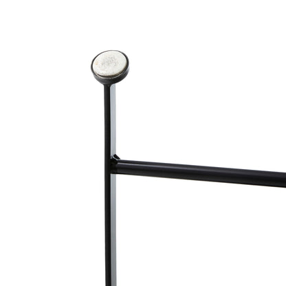 Glitzhome Set da bistrot pieghevole in metallo per esterni, 3 pezzi, tavolo e sedie da patio