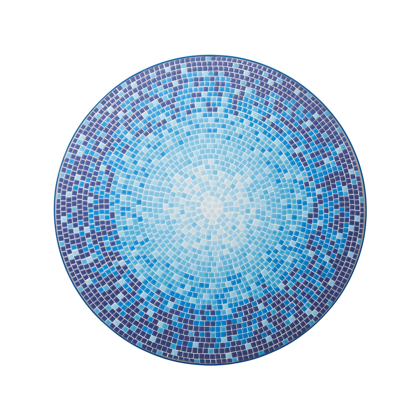 Glitzhome Set da bistrot pieghevole in metallo per esterni, 3 pezzi, tavolo e sedie da patio