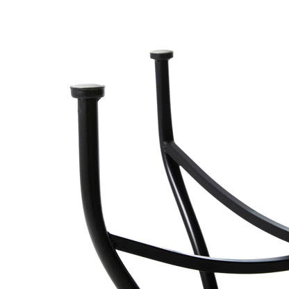 Glitzhome Set da bistrot pieghevole in metallo per esterni, 3 pezzi, tavolo e sedie da patio