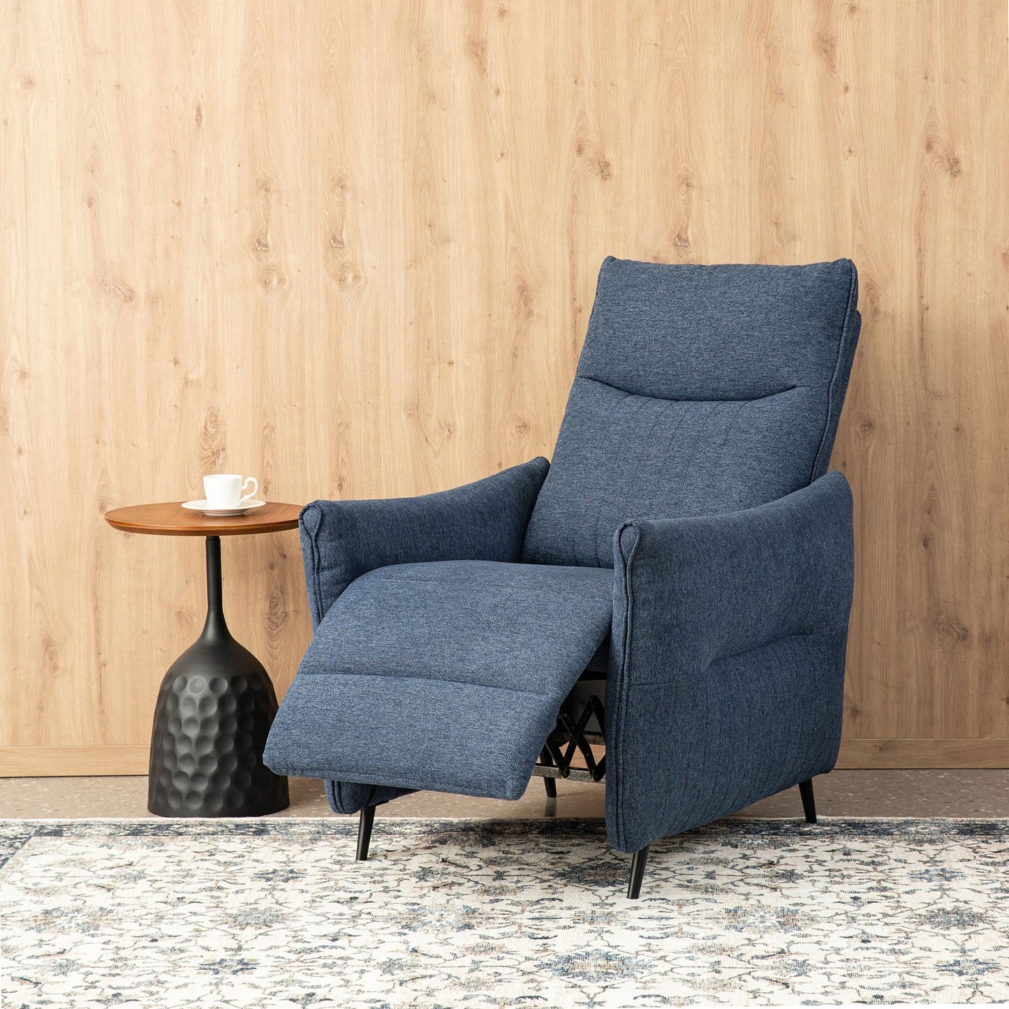 Glitzhome Set di 2 poltrone reclinabili in tessuto 41H con schienale ergonomico segmentato