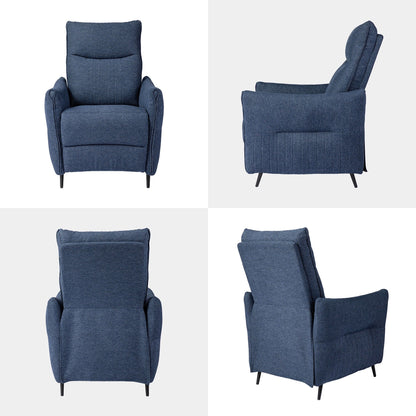 Glitzhome Set di 2 poltrone reclinabili in tessuto 41H con schienale ergonomico segmentato