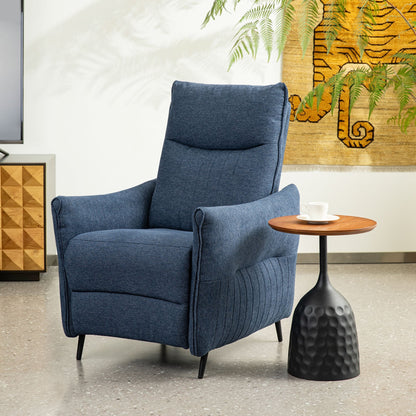 Glitzhome Set di 2 poltrone reclinabili in tessuto 41H con schienale ergonomico segmentato