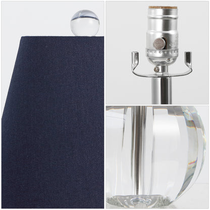 Lampada da tavolo a LED Goddard 16 Crystal Ball/Metal, di JONATHAN Y