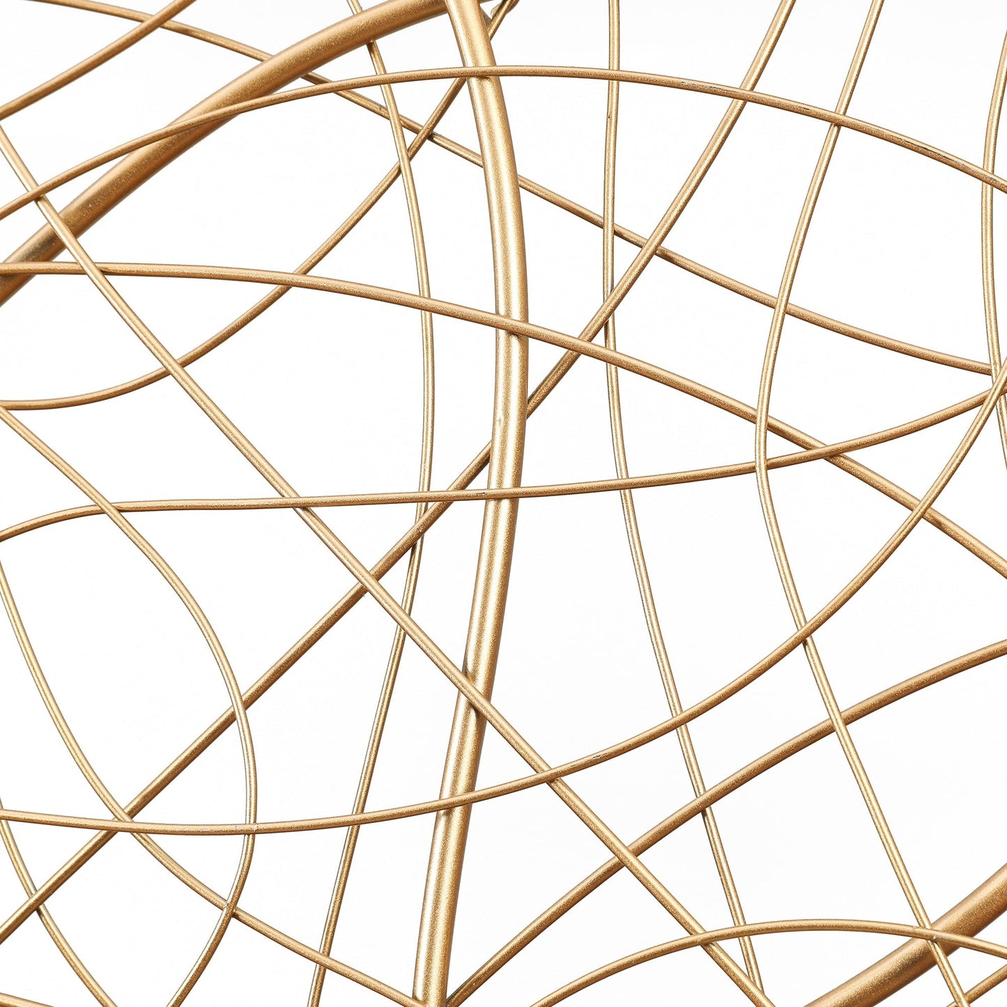 Decorazione moderna da parete in metallo astratto dorato