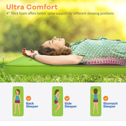 Materassino pieghevole Goplus, materasso da campeggio autogonfiabile con