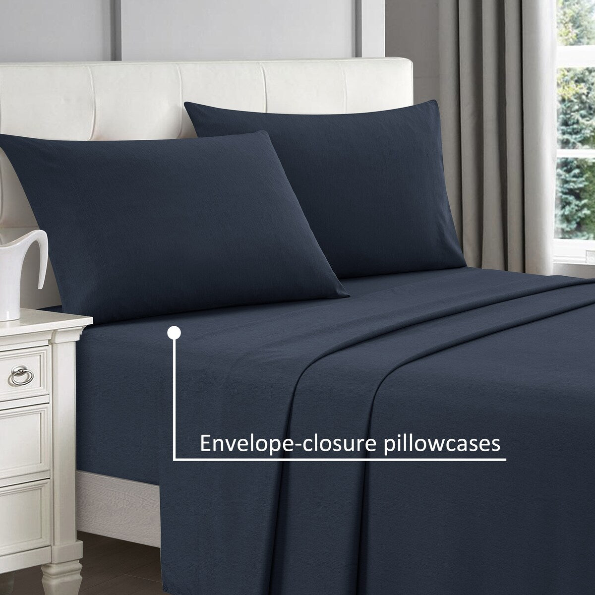 Nanshing - Set di 4 lenzuola rinfrescanti speciali in rayon di bambù