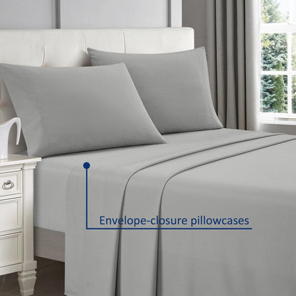 Nanshing - Set di 4 lenzuola rinfrescanti speciali in rayon di bambù