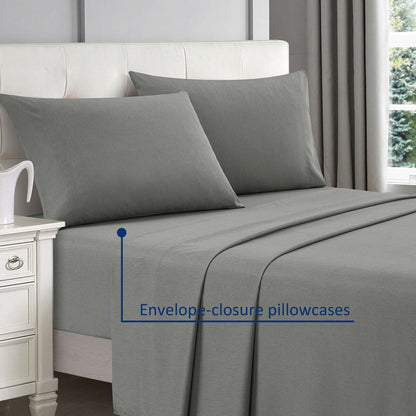 Nanshing - Set di 4 lenzuola rinfrescanti speciali in rayon di bambù