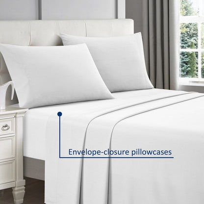 Nanshing - Set di 4 lenzuola rinfrescanti speciali in rayon di bambù