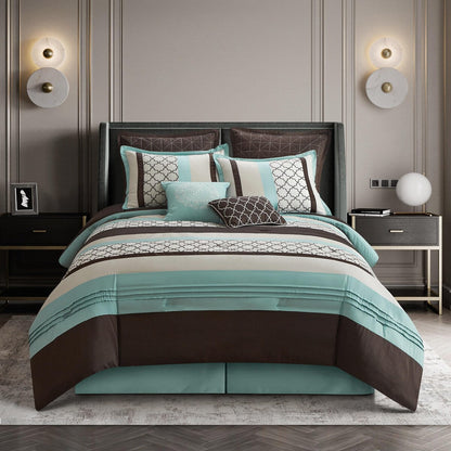 Set di piumoni con stampa marocchina Nanshing Avalon Trellis da 8 pezzi