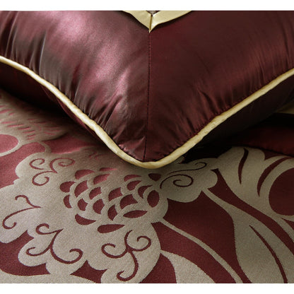 Set copripiumino Nanshing Brie da 9 pezzi in jacquard floreale