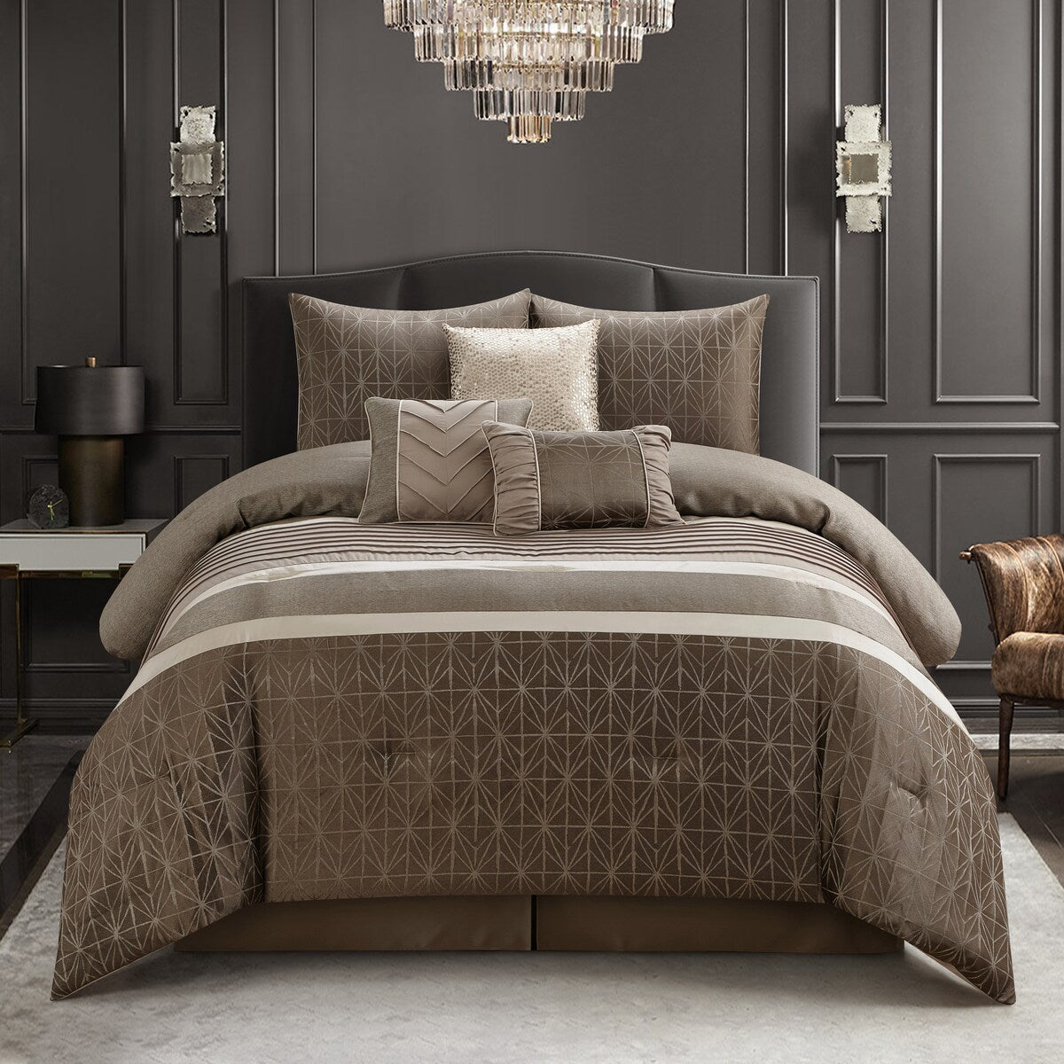 Set di piumoni geometrici Nanshing Bryan da 7 pezzi