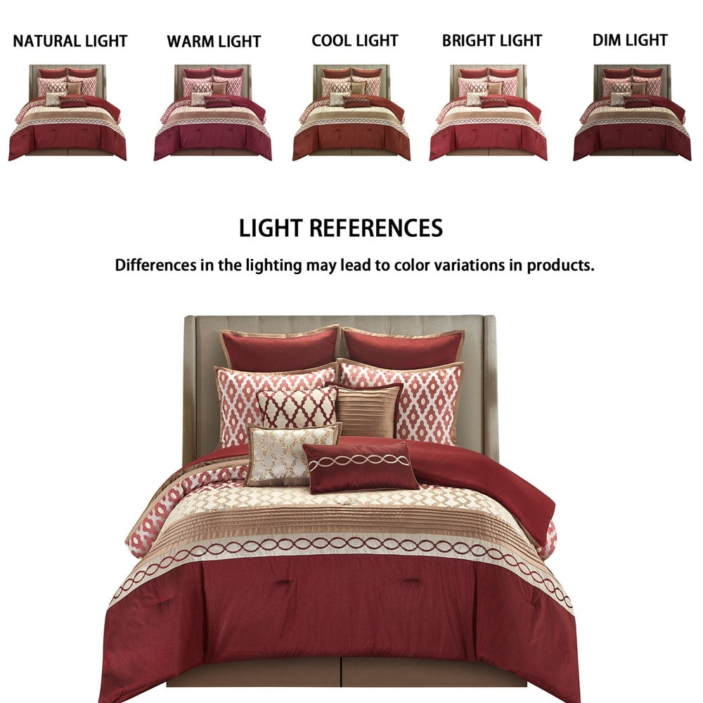 Nanshing Calvin Luxury - Set di piumoni geometrici da 10 pezzi