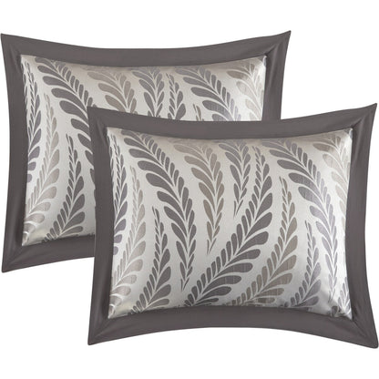 Nanshing Caspa Set copripiumino con design a foglia chic da 7 pezzi