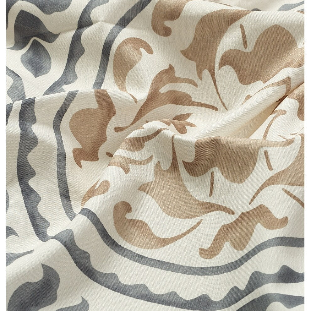 Set copripiumino con stampa a medaglione Nanshing Daffodil da 7 pezzi