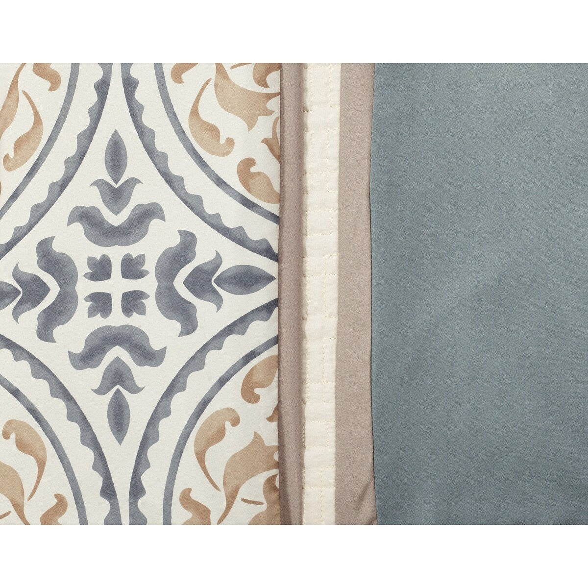 Set copripiumino con stampa a medaglione Nanshing Daffodil da 7 pezzi