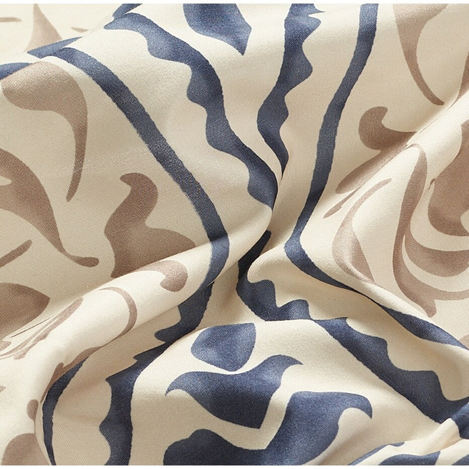 Set copripiumino con stampa a medaglione Nanshing Daffodil da 7 pezzi