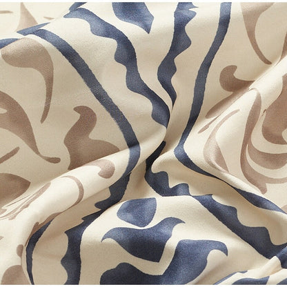 Set copripiumino con stampa a medaglione Nanshing Daffodil da 7 pezzi