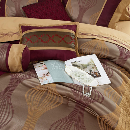 Nanshing Daniella Set copripiumino geometrico moderno da 7 pezzi