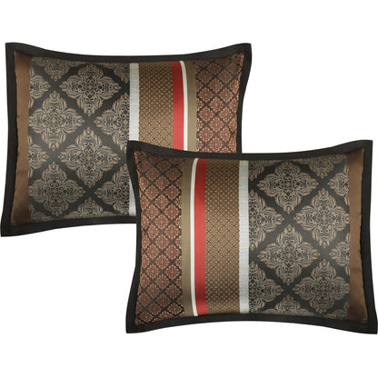 Set copripiumino jacquard geometrico Nanshing Jensen da 7 pezzi