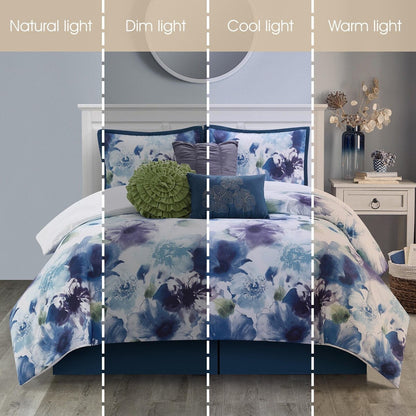 Set copripiumino floreale Nanshing Leela da 7 pezzi