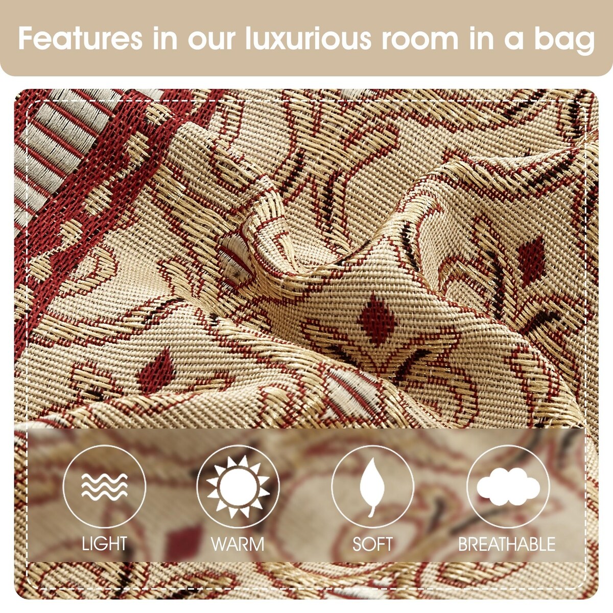 Set copripiumino elegante con medaglione Nanshing Prince da 7 pezzi