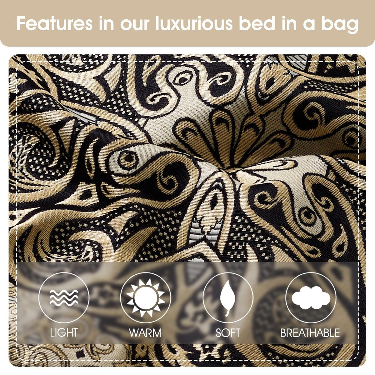 Set copripiumino elegante con medaglione Nanshing Prince da 7 pezzi