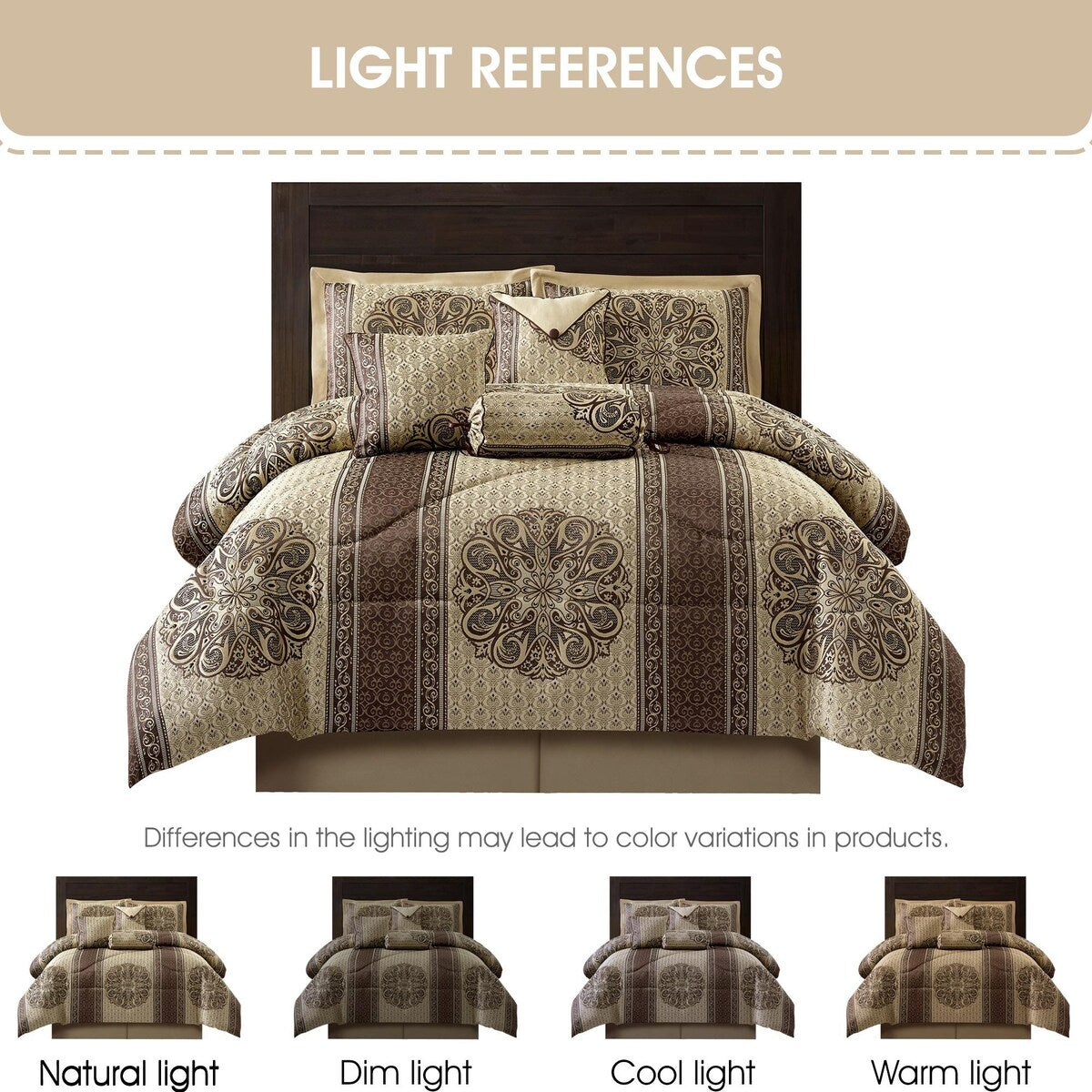 Set copripiumino elegante con medaglione Nanshing Prince da 7 pezzi