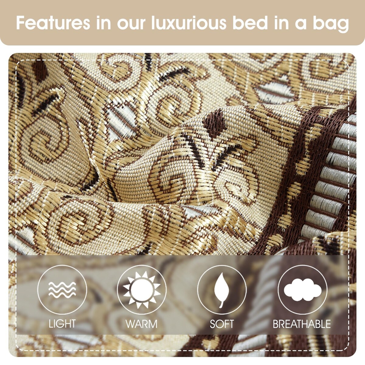 Set copripiumino elegante con medaglione Nanshing Prince da 7 pezzi