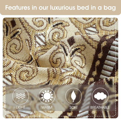 Set copripiumino elegante con medaglione Nanshing Prince da 7 pezzi