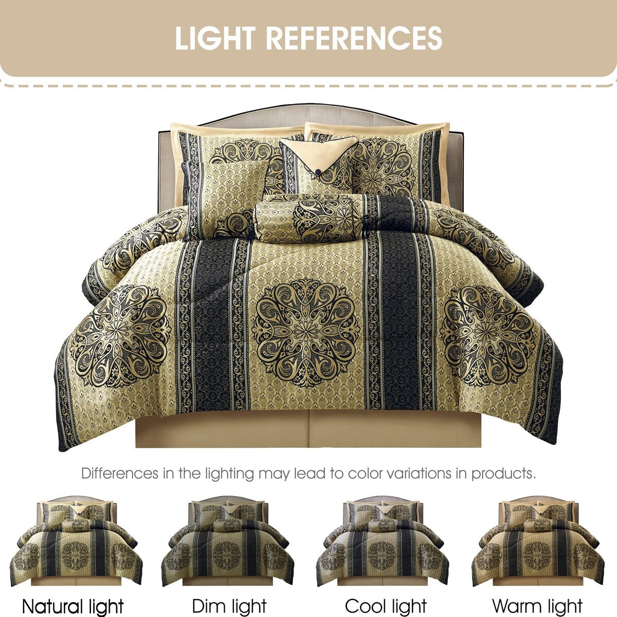 Set copripiumino elegante con medaglione Nanshing Prince da 7 pezzi