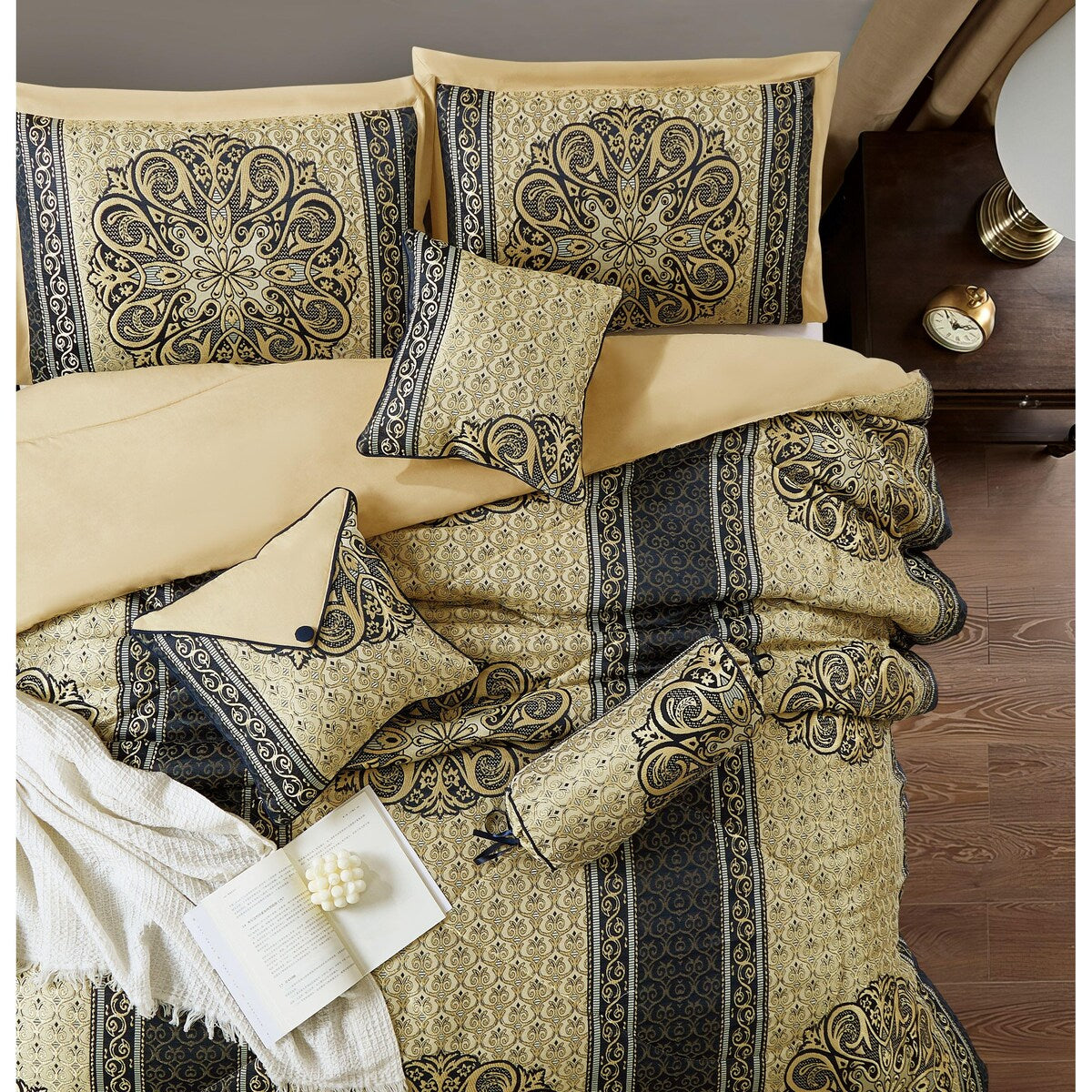 Set copripiumino elegante con medaglione Nanshing Prince da 7 pezzi