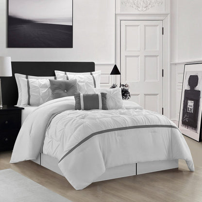 Nanshing Regala Set di piumoni minimalisti a pieghe pizzicate da 7 pezzi